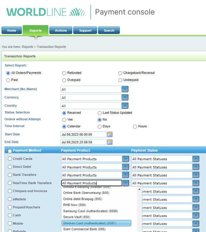 payment-console-reporting-shinhan-card-authenticated