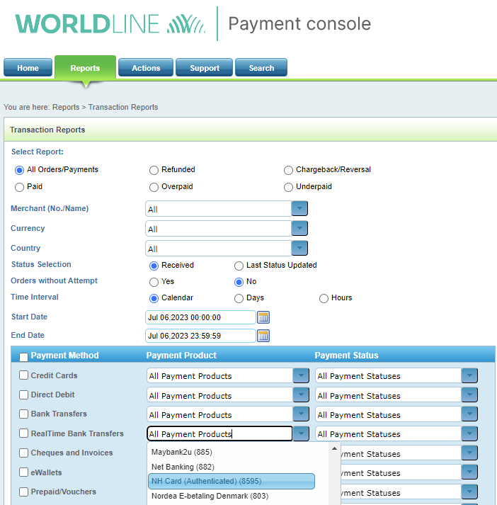 payment-console-reporting-nh-card-authenticated