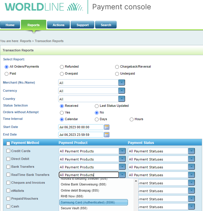 Payment-console-samsung-card-authenticated