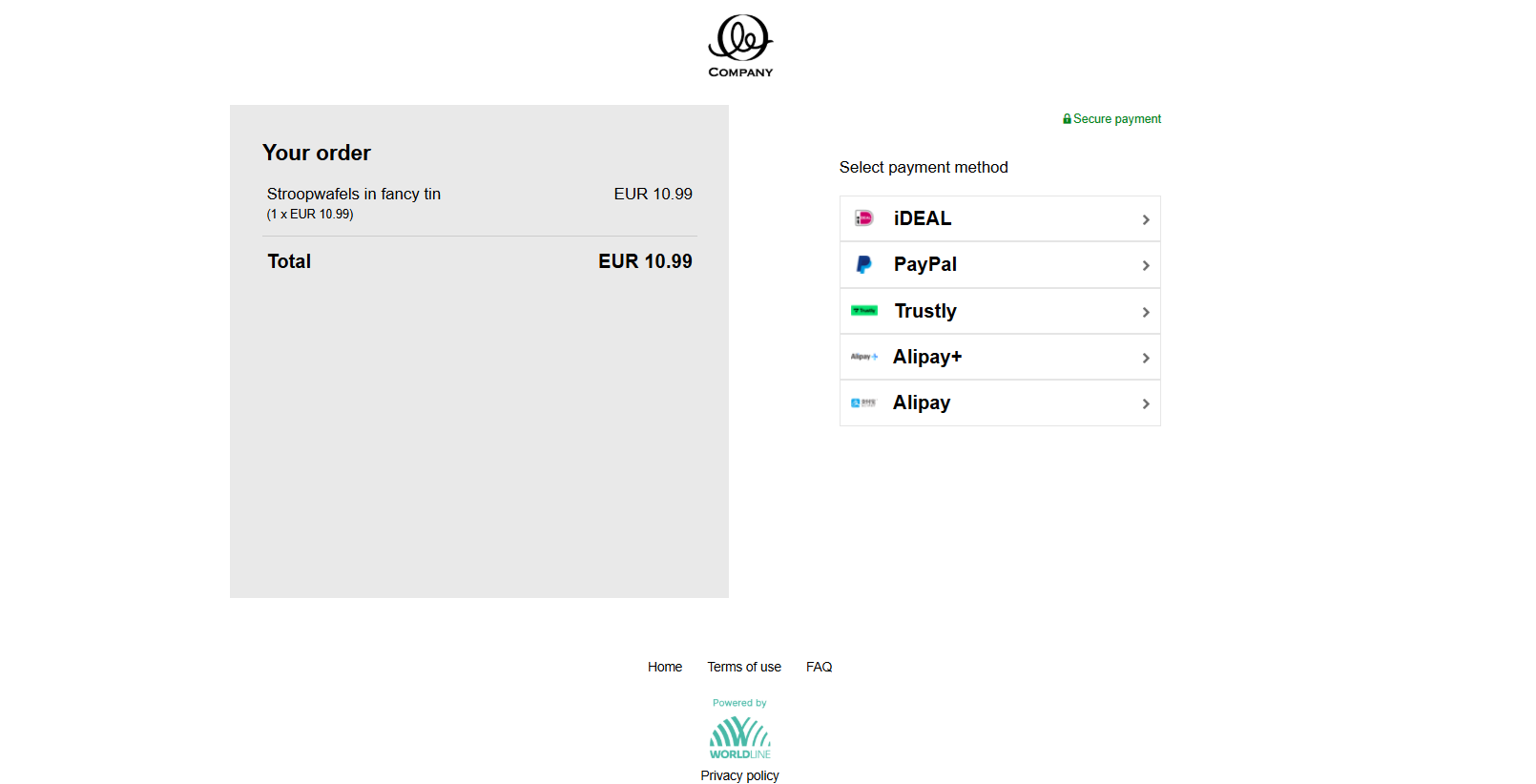 Alipay-plus-consumer-experience-payment-selection-page